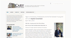 Desktop Screenshot of carylectureseries.org