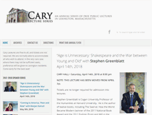 Tablet Screenshot of carylectureseries.org